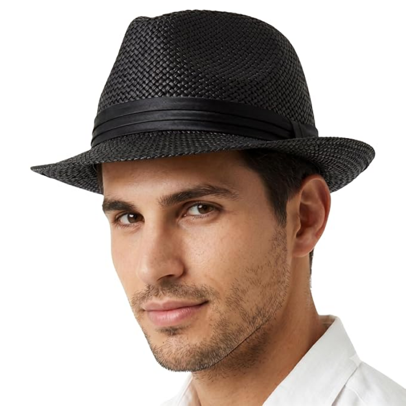 Fashion Black Trilby Hat